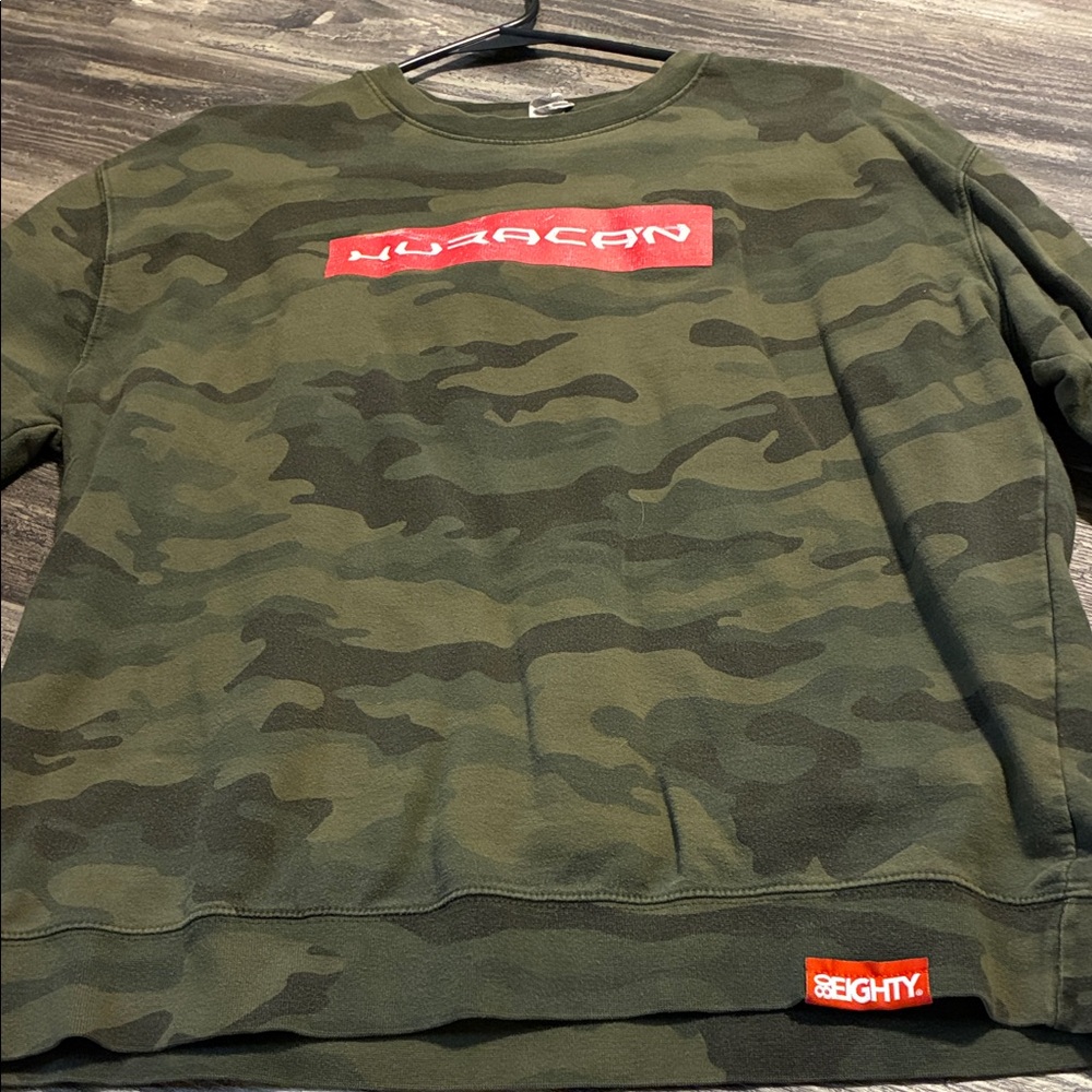 Eighty Eight Men's Camouflage Crewneck Sweater